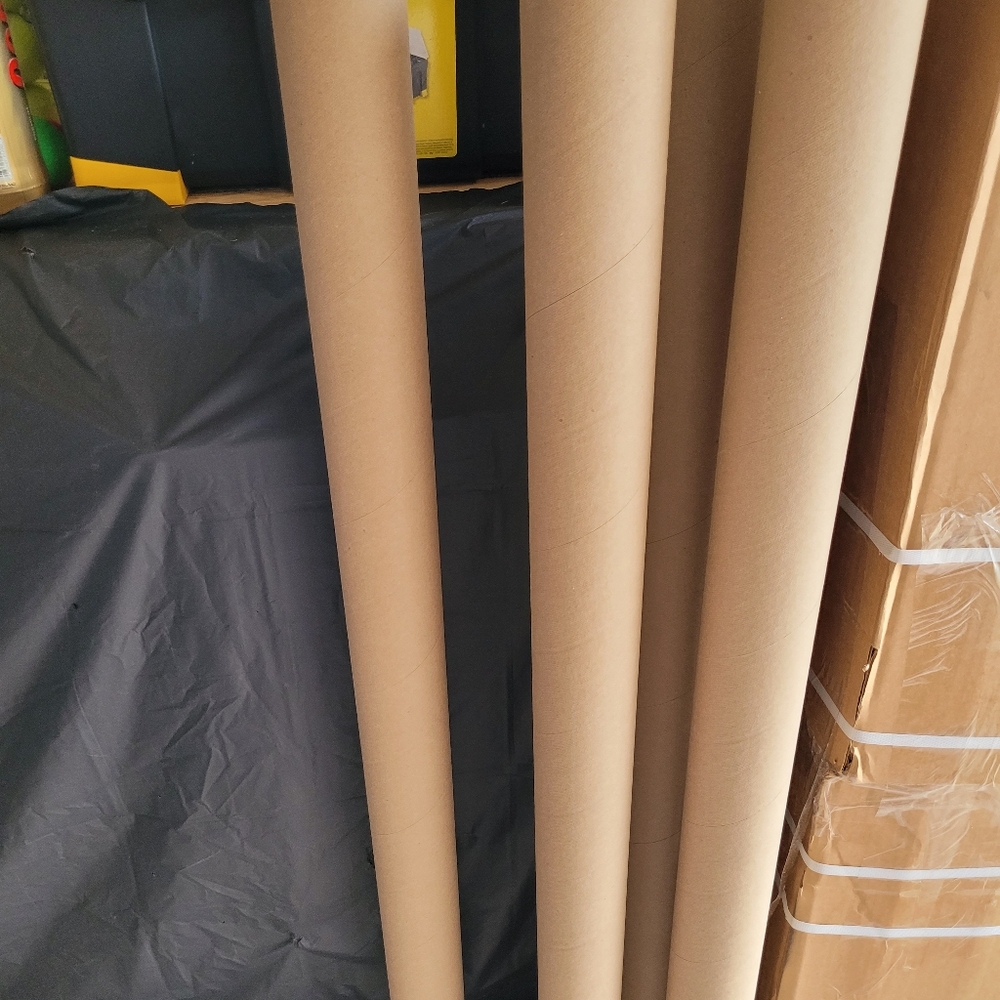 Kraft Tubes with caps size 3" X 48"